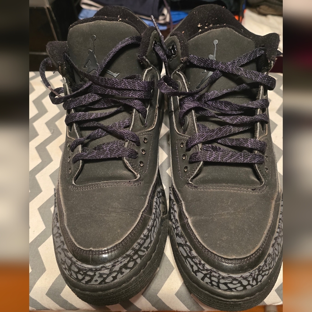 Air Jordan 3 Men's Black Sneakers